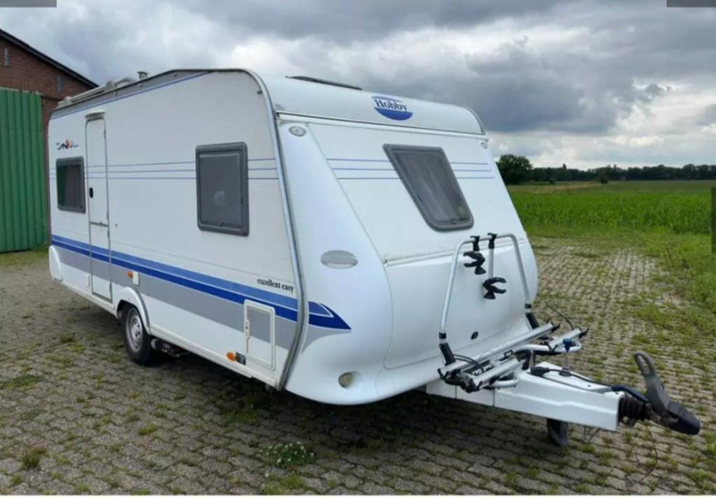 Hobby 460 excellent easy, Caravans en Kamperen, Caravans, Rondzit, Hobby, Frans bed, Luifel