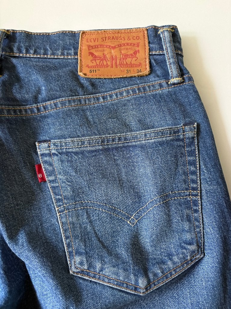 Levi's Jeans, Blauw, Ophalen of Verzenden, Zo goed als nieuw, W33 - W34 (confectie 48/50)