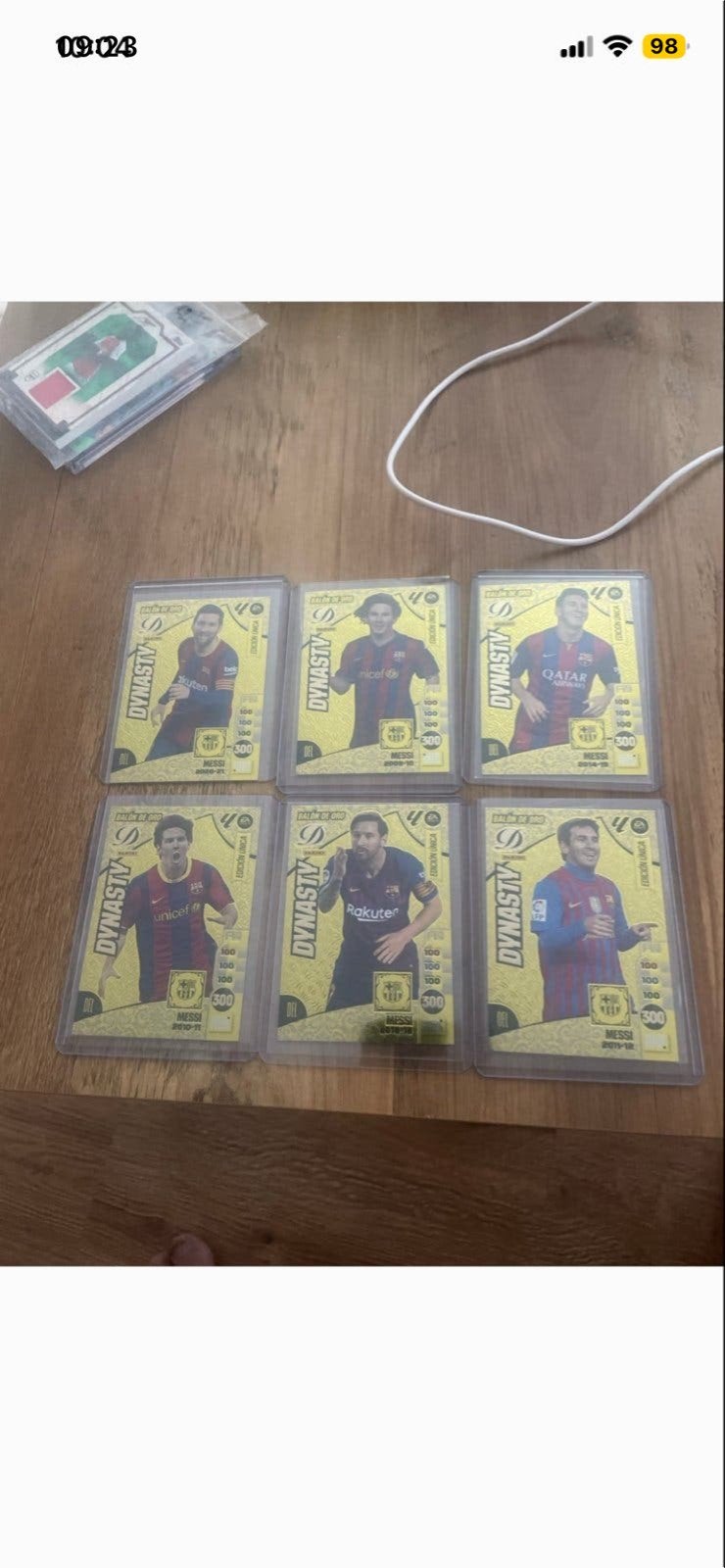 Messi Dynasty Voetbal Kaarten - Diverse Jaren, Ophalen of Verzenden, Zo goed als nieuw, Buitenlandse clubs, Spelerskaart