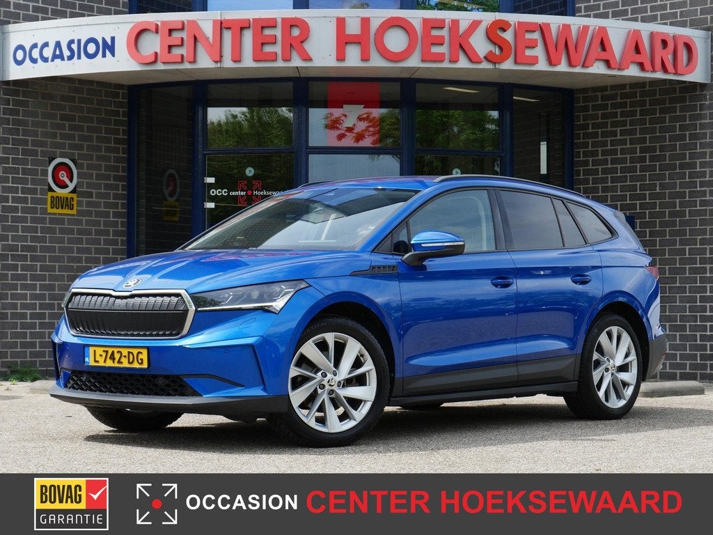 SKODA Enyaq Iv 60kWh 180pk First Edition | SOH 90% | 20"inch, 12 maanden, Achterwielaandrijving, Gebruikt, Leder en Stof