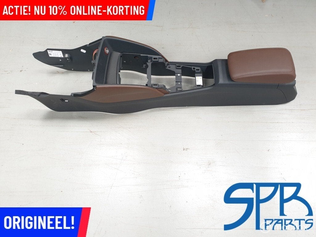 A3 S3 8V Middenconsole BRUIN LEDER LEER ARMSTEUN ARMLEUNING, Auto-onderdelen, Interieur en Bekleding, Audi, Gebruikt, Ophalen of Verzenden