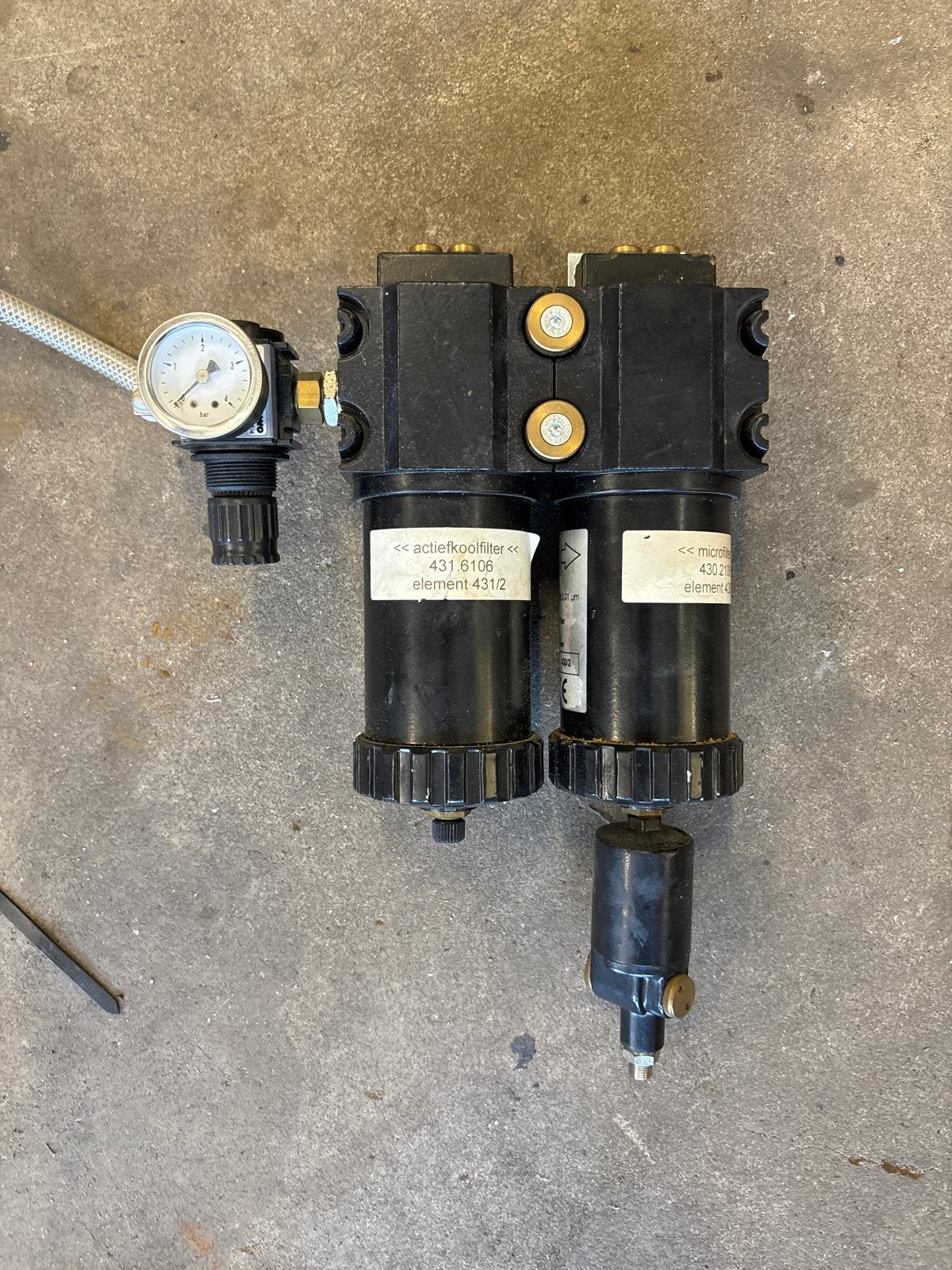 EWO Microfilter & Actiefkoolfilter met manometer, Ophalen of Verzenden, Gebruikt, Universele onderdelen