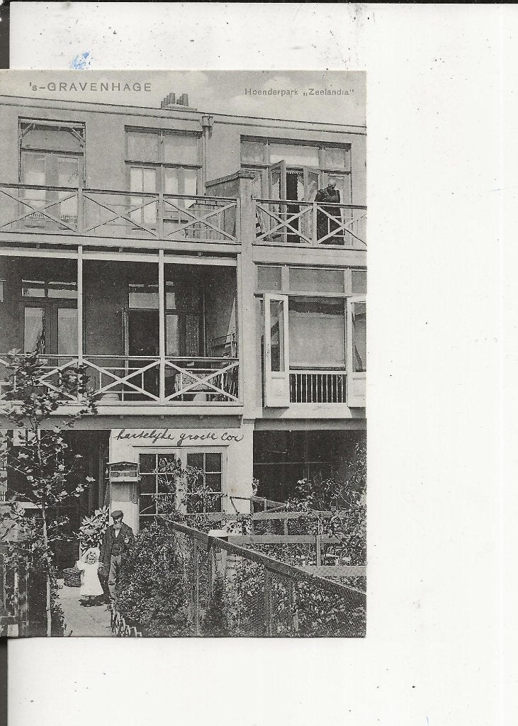 Den Haag Hoenderpark Zeelandia naar Hillegersberg 12 febr-03, Ophalen of Verzenden, Voor 1920, Gelopen, Zuid-Holland