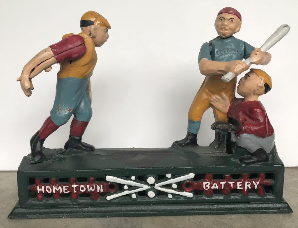 Cast iron hometown battery bank ( 1950), Antiek en Kunst, Ophalen of Verzenden