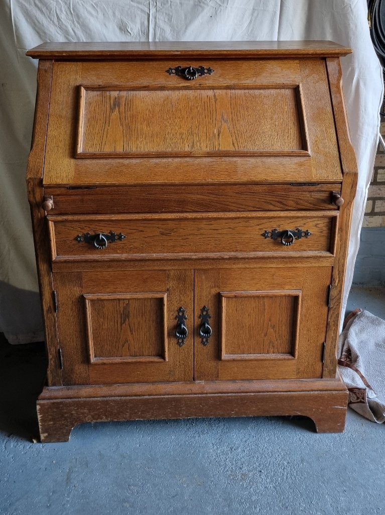Eikenhouten Secretaire, Ophalen, Gebruikt, Eikenhout