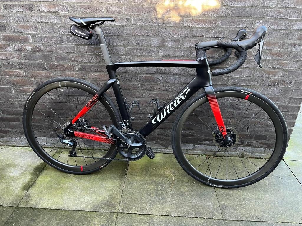 Wilier Cento 10 SL Ultegra mat zwart/rood, Fietsen en Brommers, Fietsen | Racefietsen, 28 inch, Gebruikt, Carbon, Heren