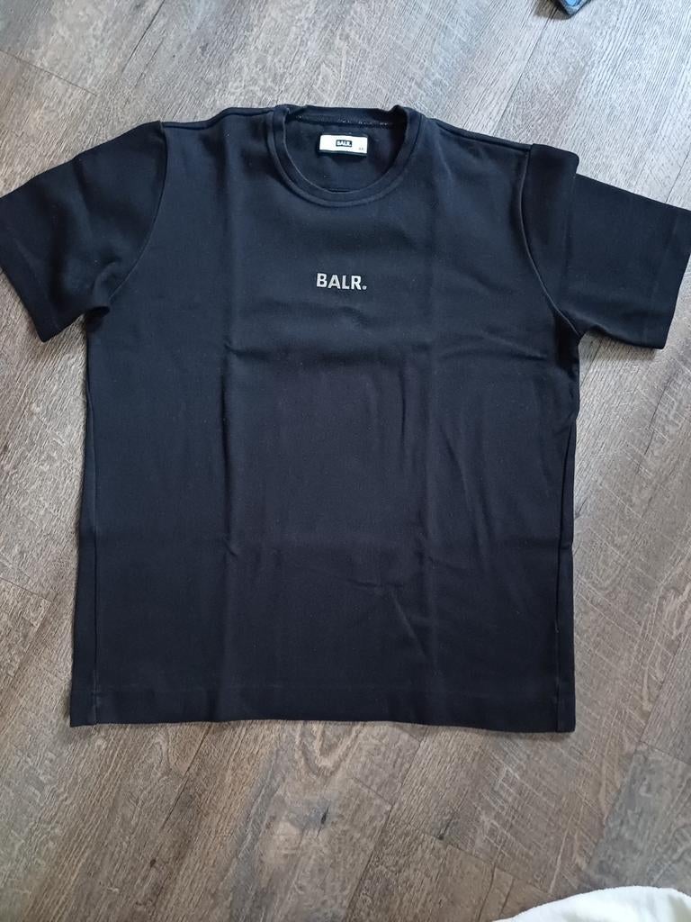 Zwart Balr T-shirt XXL met zilverkleurige letters, Zwart, Ophalen of Verzenden, Zo goed als nieuw, Overige maten