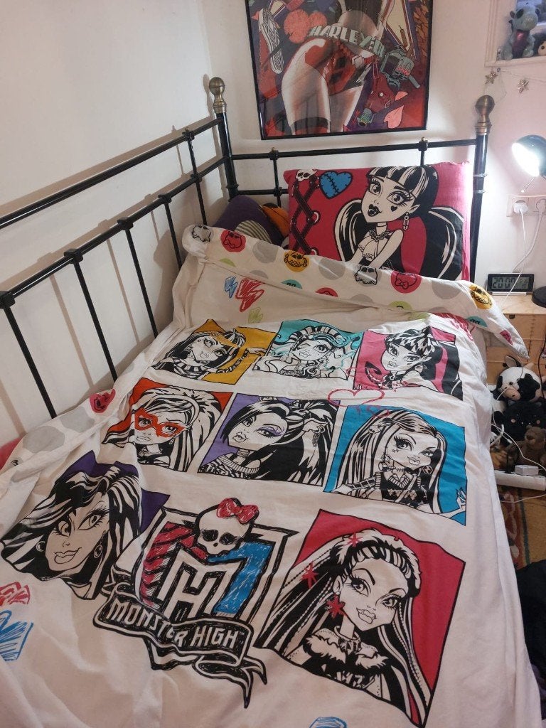 Tromsnes eenpersoons bed + vestmarka matras, Huis en Inrichting, Slaapkamer | Bedden, Ophalen, Gebruikt, 90 cm, Eenpersoons