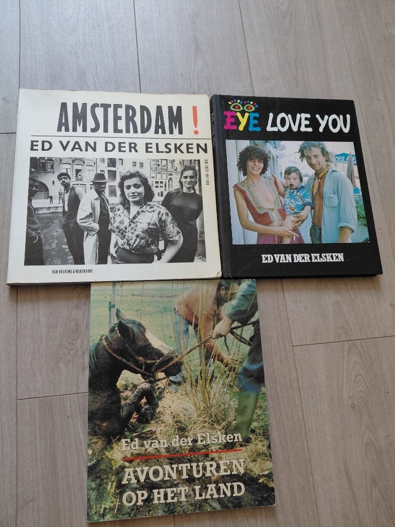 3 x Ed van der Elsken - Amsterdam & Eye love you & Avonturen, Ophalen of Verzenden, Gelezen, Fotografen