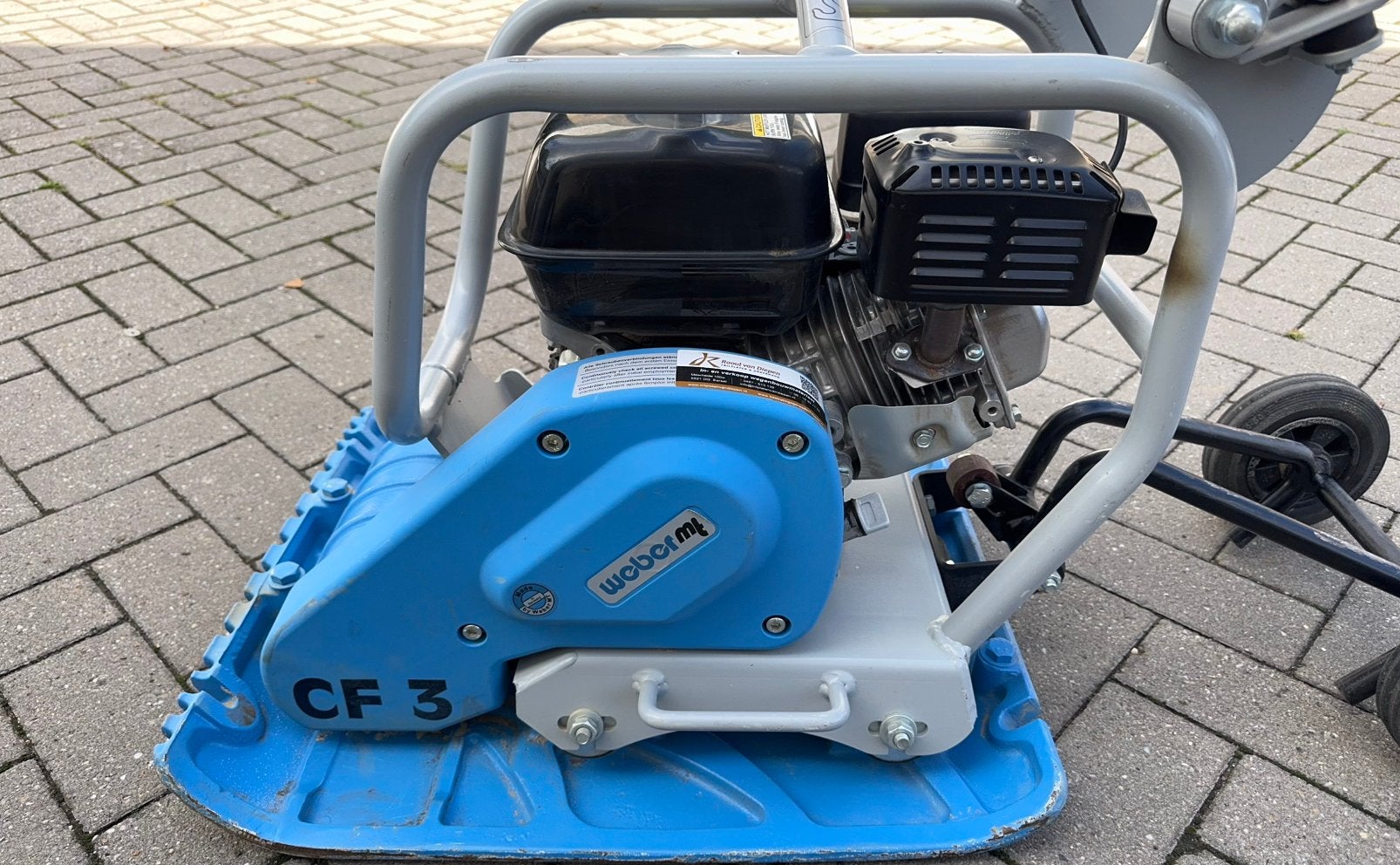 Weber MT CF 3-II Hd trilplaat 2024 – Honda GX160 – 94 kg, Doe-het-zelf en Verbouw, Ophalen, Zo goed als nieuw