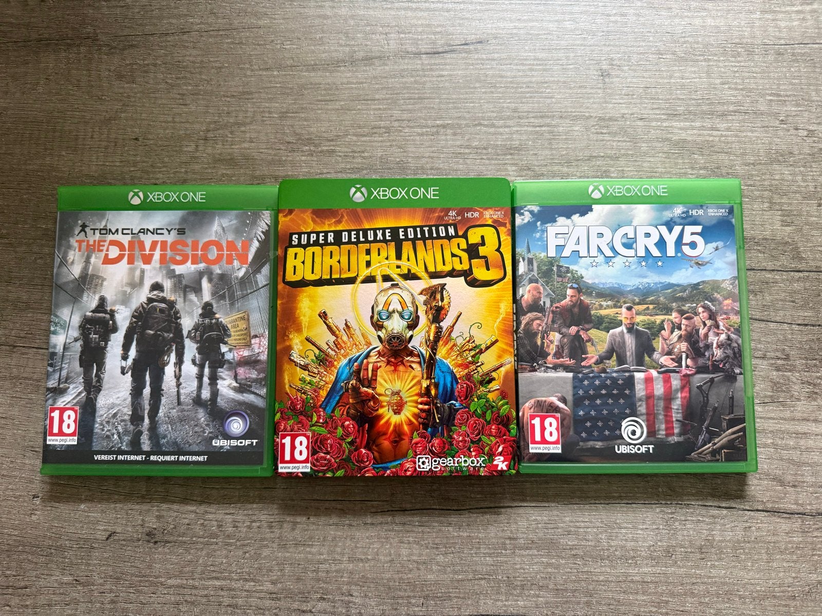 Xbox One Games: The Division, Borderlands 3, Far Cry 5, Spelcomputers en Games, Games | Xbox Original, Online, Vanaf 18 jaar, Shooter
