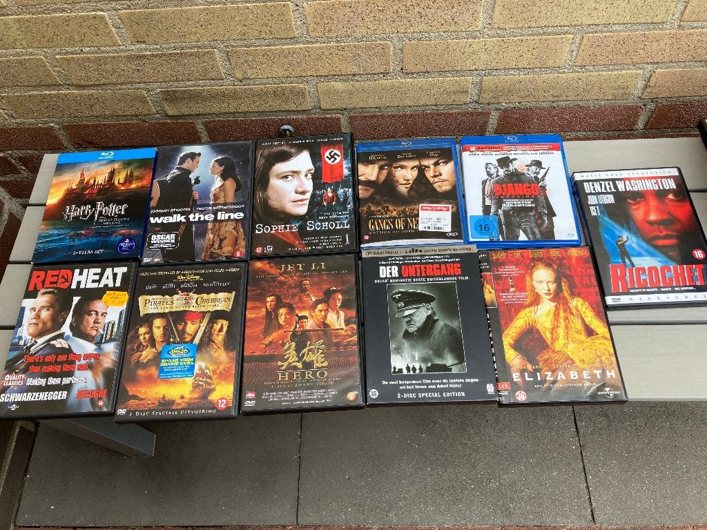 11 DVD's (o.a. Sophie Scholl / Denzel Washington Ricochet), Alle leeftijden, Ophalen of Verzenden, Zo goed als nieuw