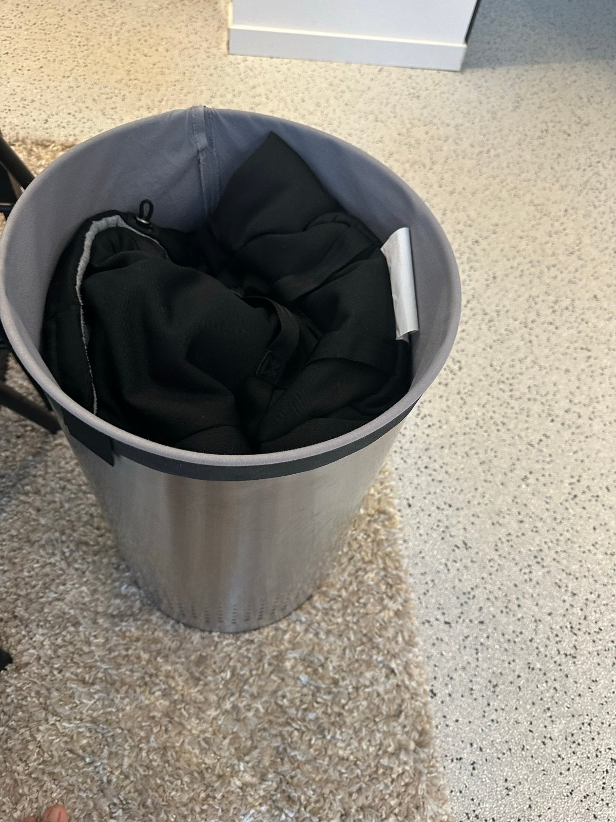 Stijlvolle RVS Brabantia Wasbox met Deksel, 40 liter of meer, Ophalen of Verzenden, Zo goed als nieuw, Rvs