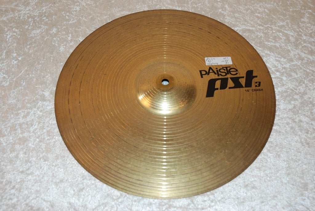 Paiste PST-3 crash bekken 1066gr 16 inch  <26261349>, Gebruikt, ., Drums of Percussie, Ophalen of Verzenden
