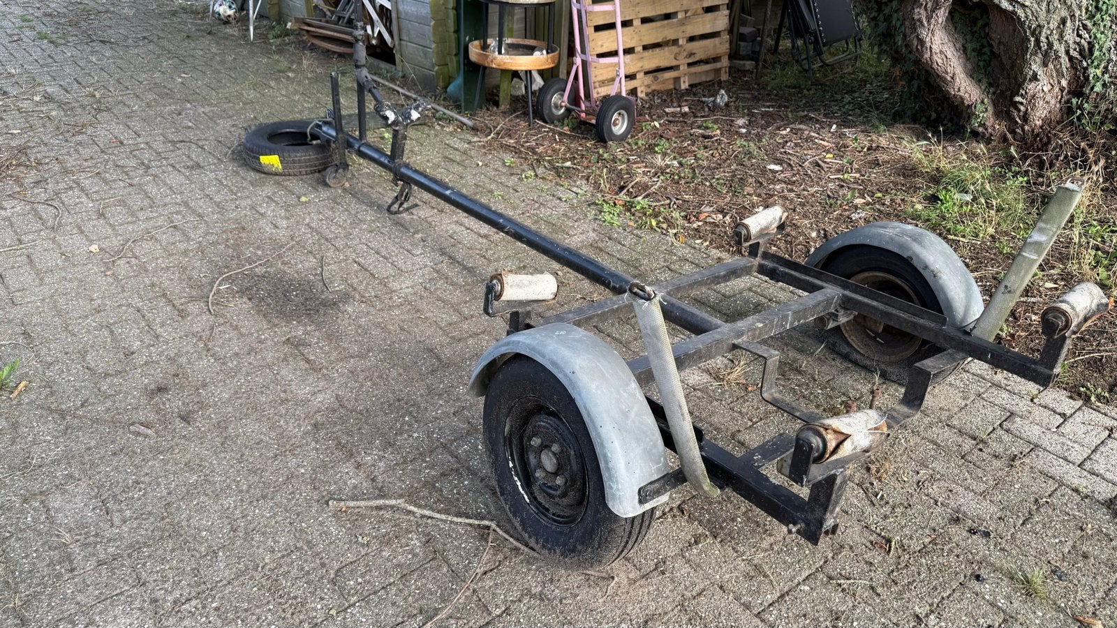 Boot trailer opknapper voor boten tot 4 meter, Watersport en Boten, Ophalen of Verzenden, Gebruikt, Overige typen