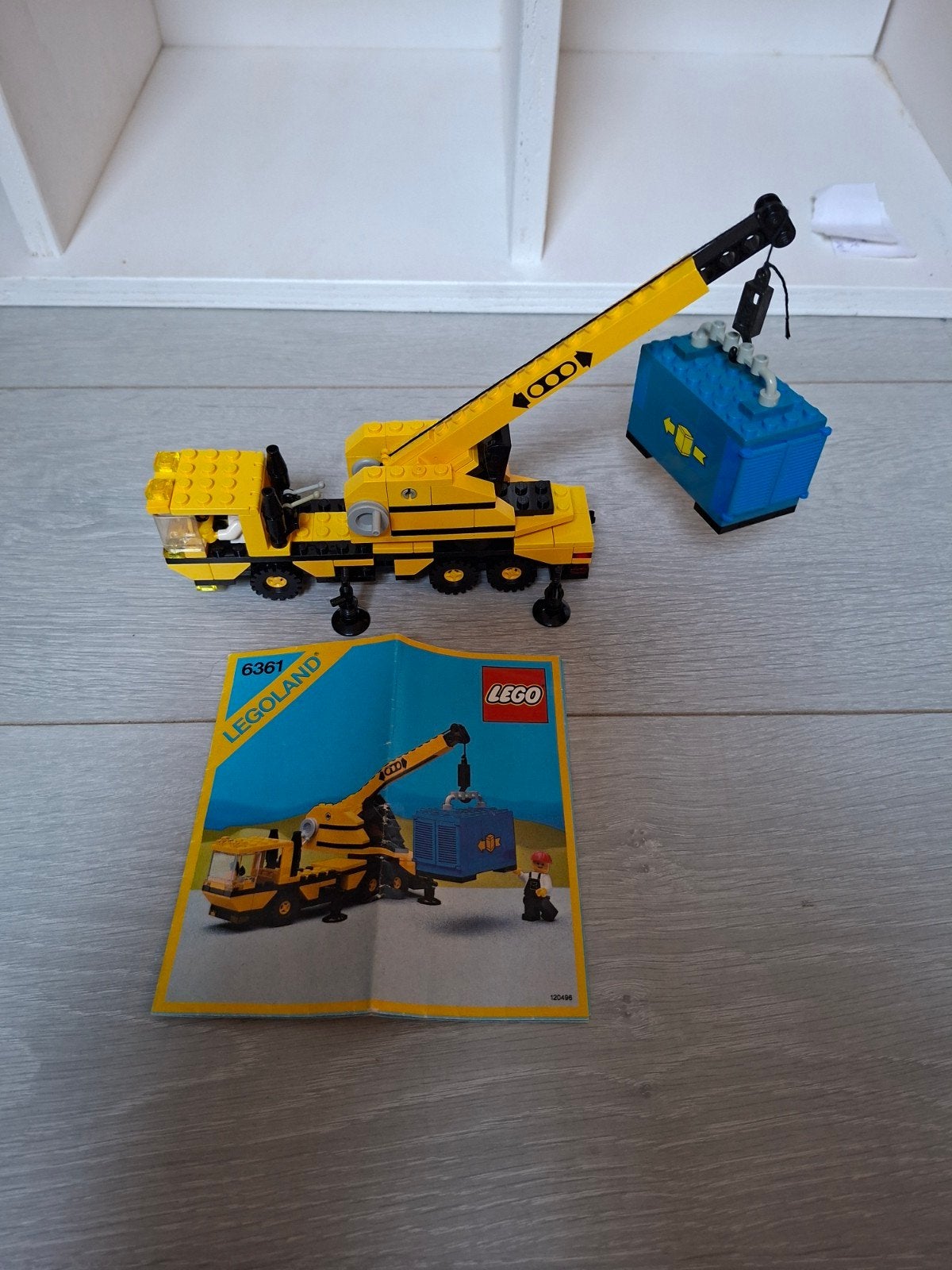 Lego 6361 Kraanwagen - Vintage Legoland Set, Gebruikt, Lego, Compleet, Ophalen of Verzenden
