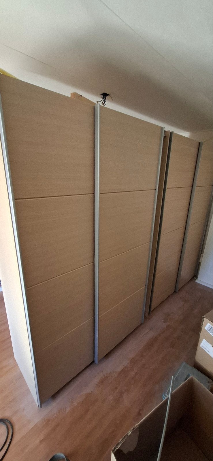 Gedemonteerde kledingkast met schuifdeuren, Ophalen, Met deur(en), Gebruikt, 200 cm of meer