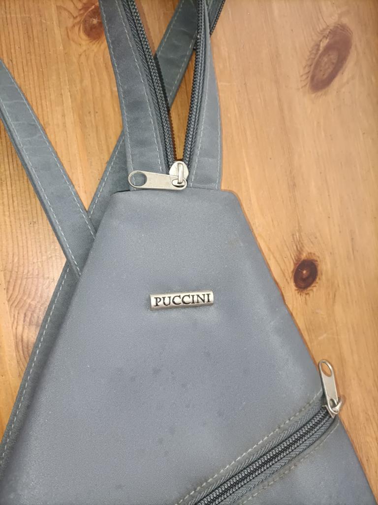 Puccini Schoudertas en Rugzak inéén - Grijs, Sieraden, Tassen en Uiterlijk, Ophalen of Verzenden, Overige merken, 30 tot 45 cm
