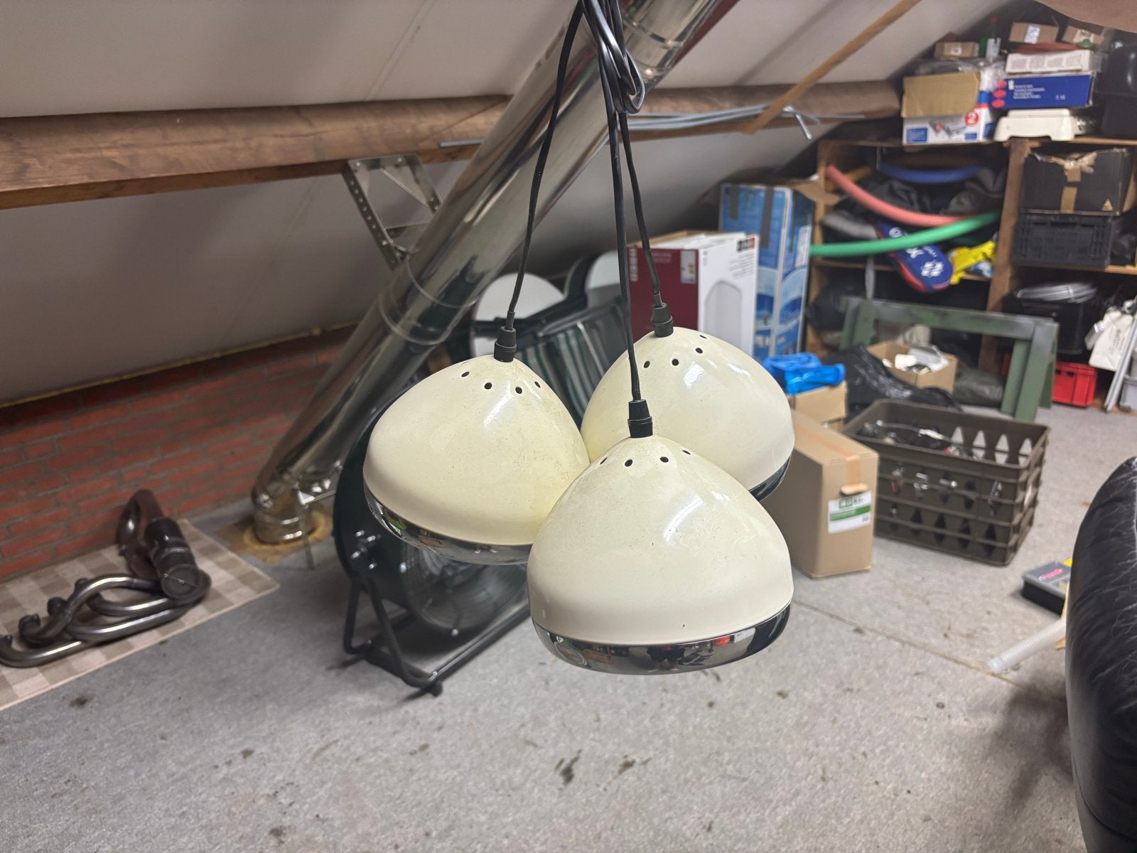 Unieke tafellamp met Mini koplampen, Antiek en Kunst, Ophalen