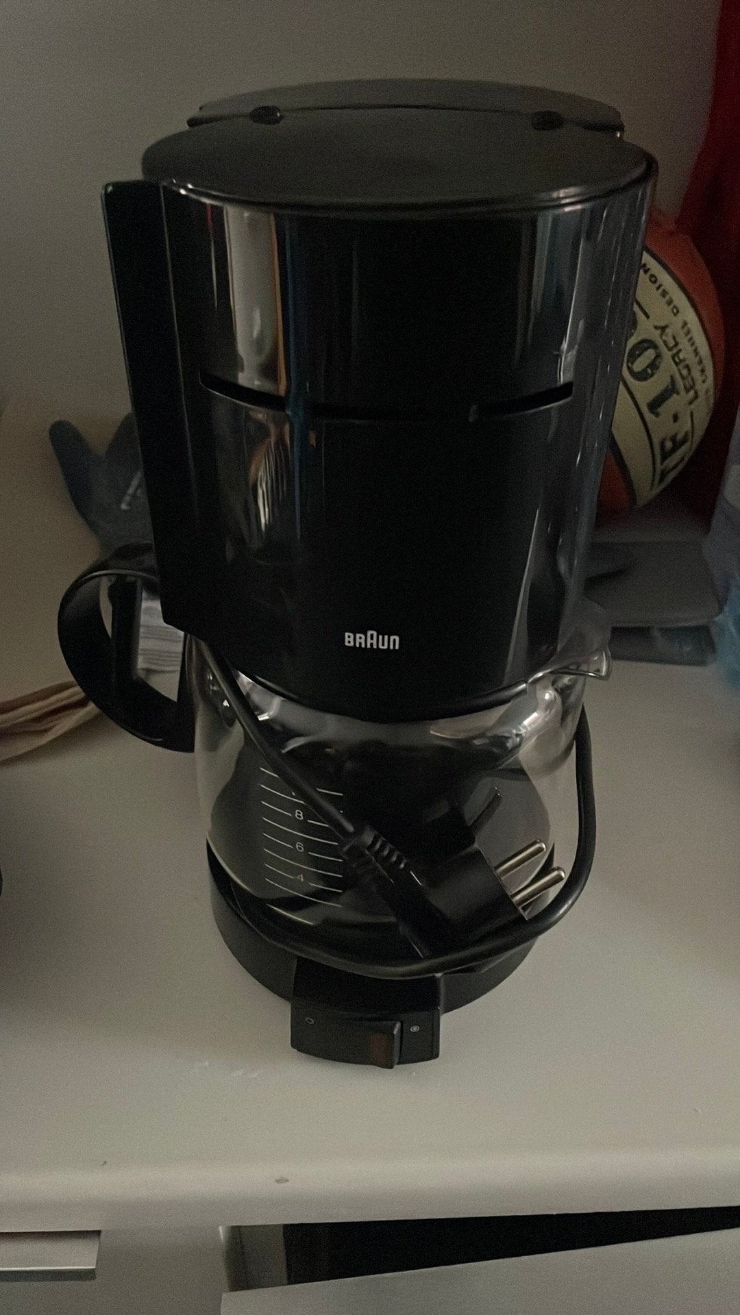 Braun filterkoffie apparaat, defect!!! Gratis, Ophalen, 10 kopjes of meer, Koffiemachine, Gemalen koffie