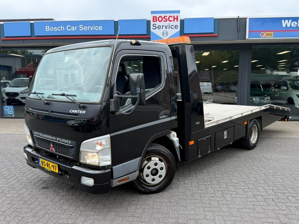 Mitsubishi CANTER 6C14 Zwart “Airco” 137.000 K Oprijwage, Auto's, 142 pk, Zwart, Origineel Nederlands, Bedrijf