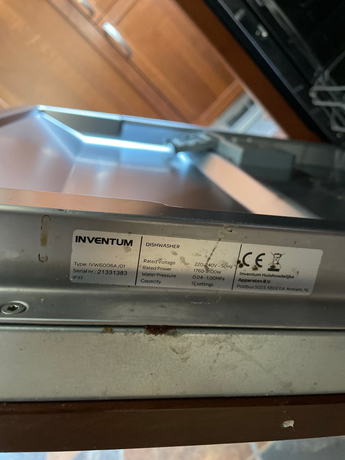 Inventum IVW6006A/01 bestekkorven gevraagd, Gebruikt, 60 cm of meer, Ophalen of Verzenden, Inbouw