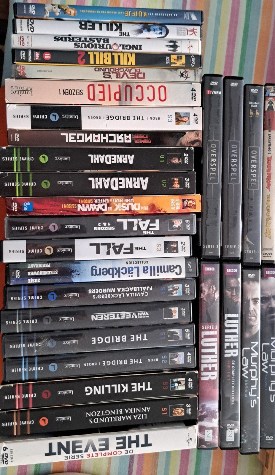 Grote collectie DVD's: Thriller, Misdaad, Actie & meer, Gebruikt, Vanaf 16 jaar, Nederlands, Ophalen of Verzenden
