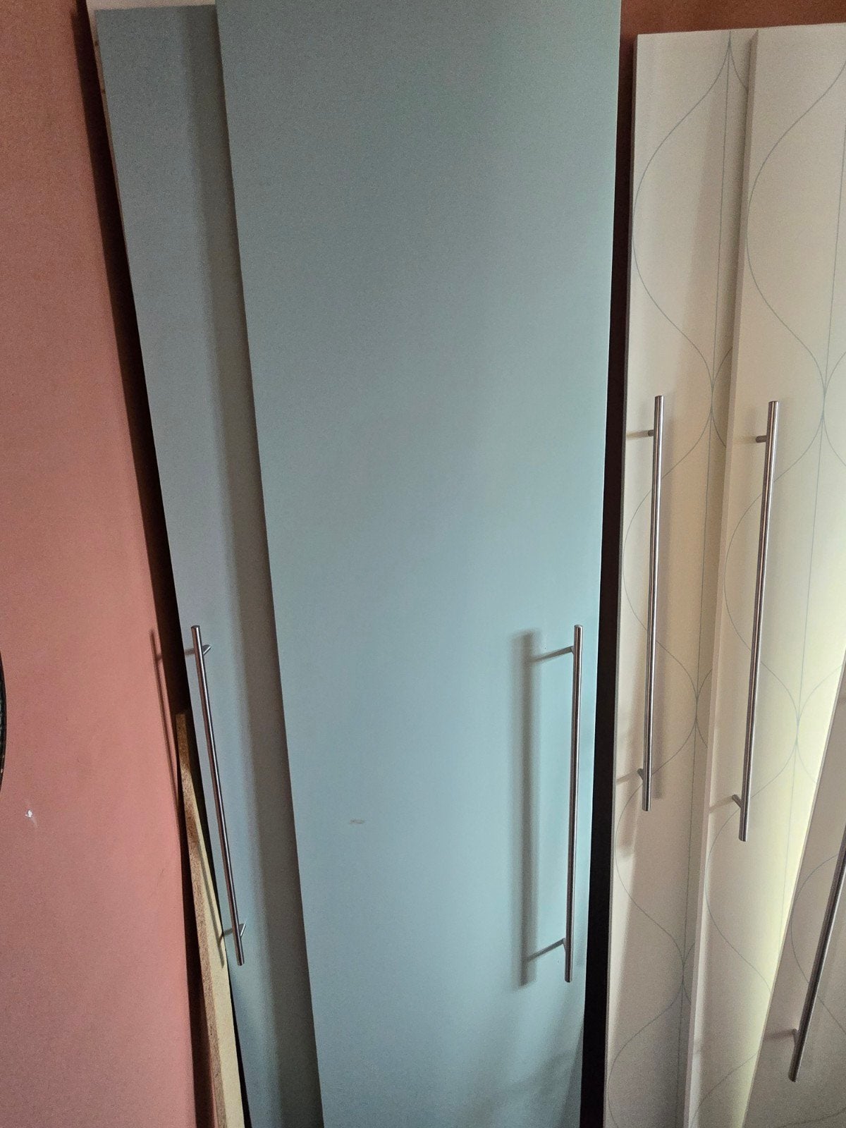 2 blauwe deuren voor IKEA Pax kast 50x195 cm, Ophalen, Minder dan 50 cm, Gebruikt, 150 tot 200 cm