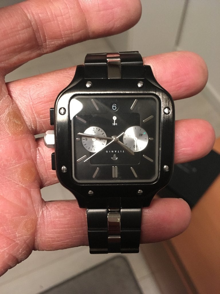 2 titanio Horloges, Sieraden, Tassen en Uiterlijk, Horloges | Heren, Overige merken, Overige materialen, Leer, Polshorloge