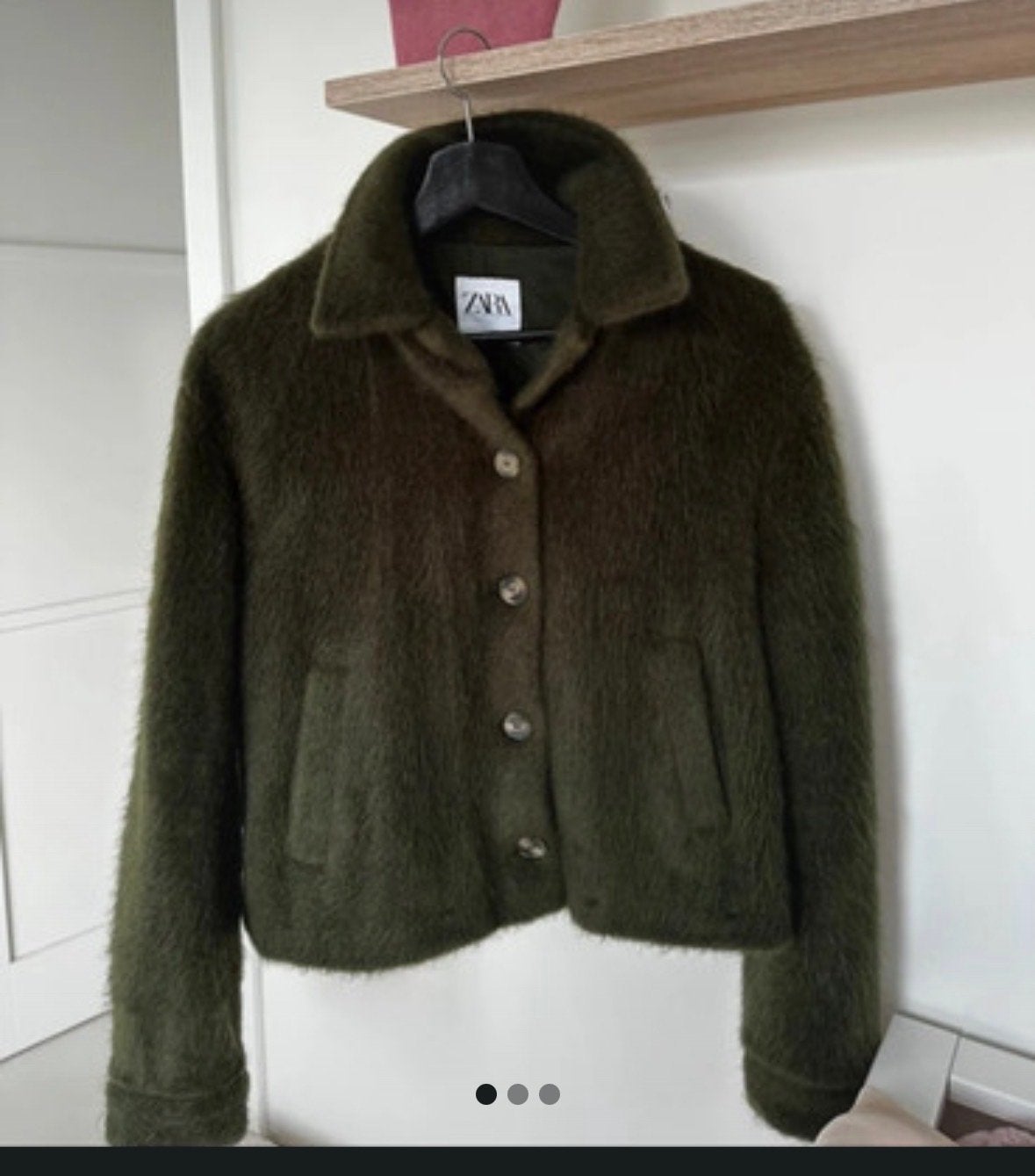 ZARA Groen Harig Jasje Maat XS, Ophalen of Verzenden, Zo goed als nieuw, Maat 34 (XS) of kleiner, Groen