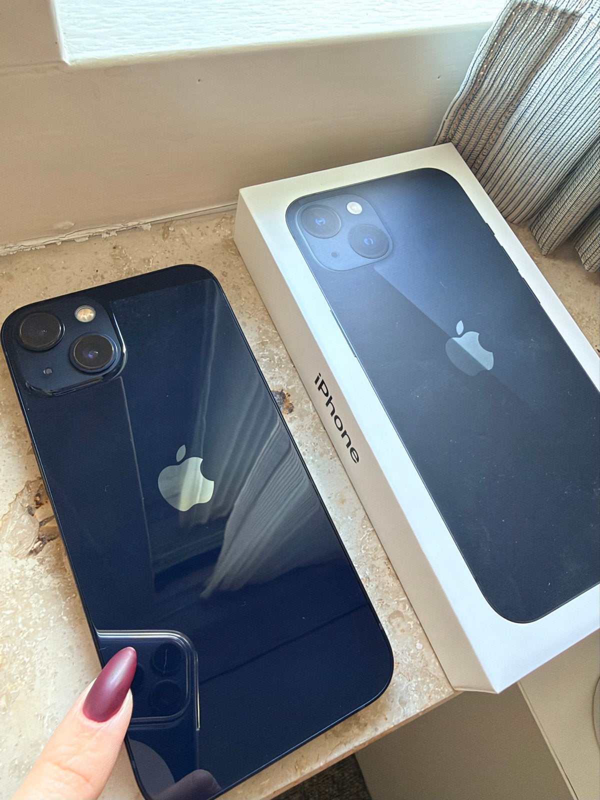 Apple iPhone 13 256GB Middernacht Zwart - Zo goed als nieuw, Telecommunicatie, 256 GB, Zwart, IPhone 13, Ophalen of Verzenden
