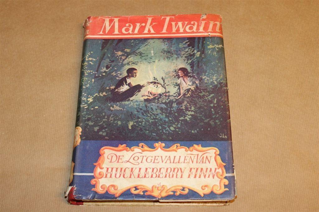 De lotgevallen van Huckleberry Finn - Mark Twain 1e druk !!, Ophalen of Verzenden, Gelezen