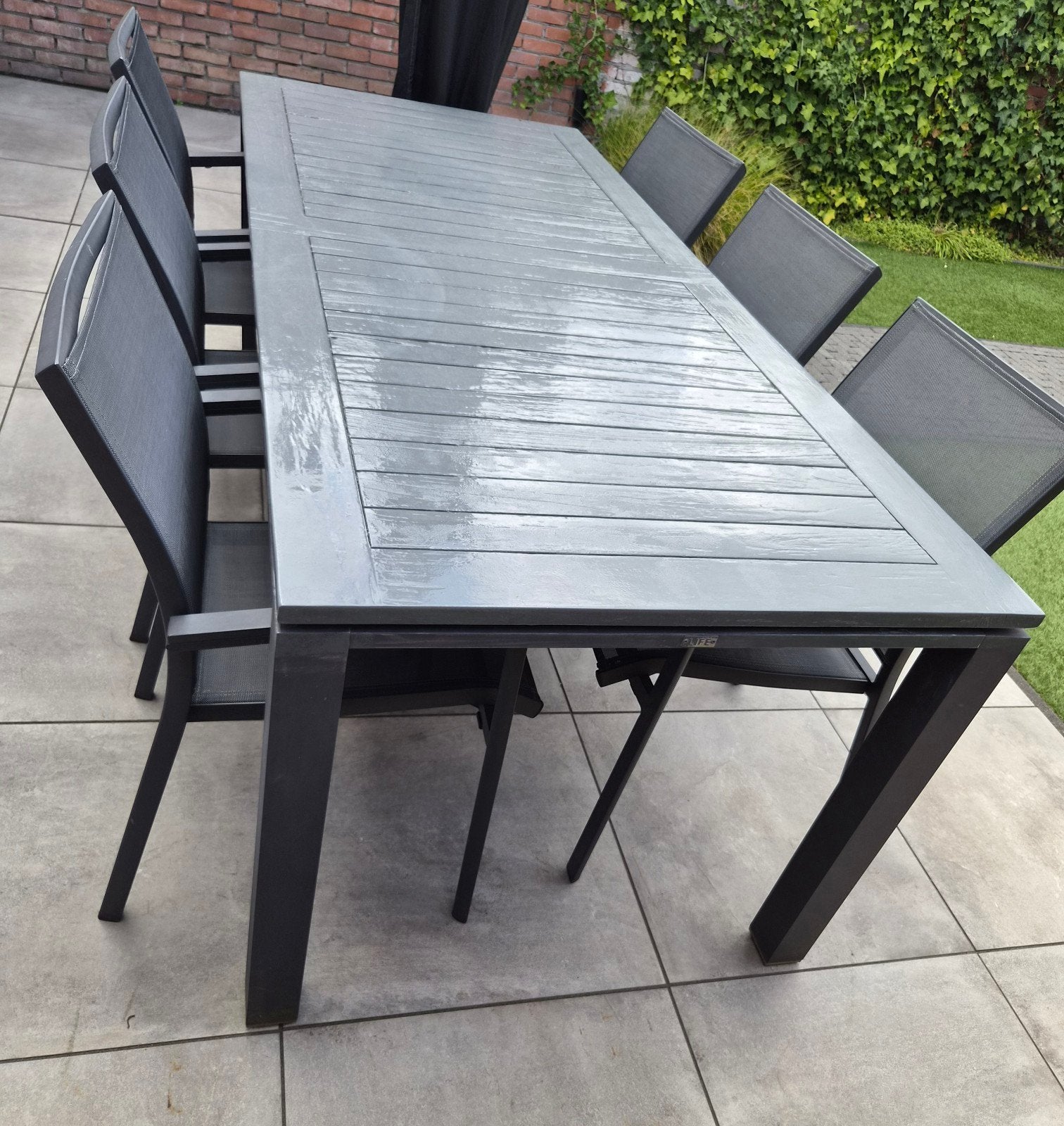 LIFE Tuinset met 6 stoelen en Mood Collection kussens, Tuin en Terras, Ophalen, Gebruikt, 6 zitplaatsen, Aluminium