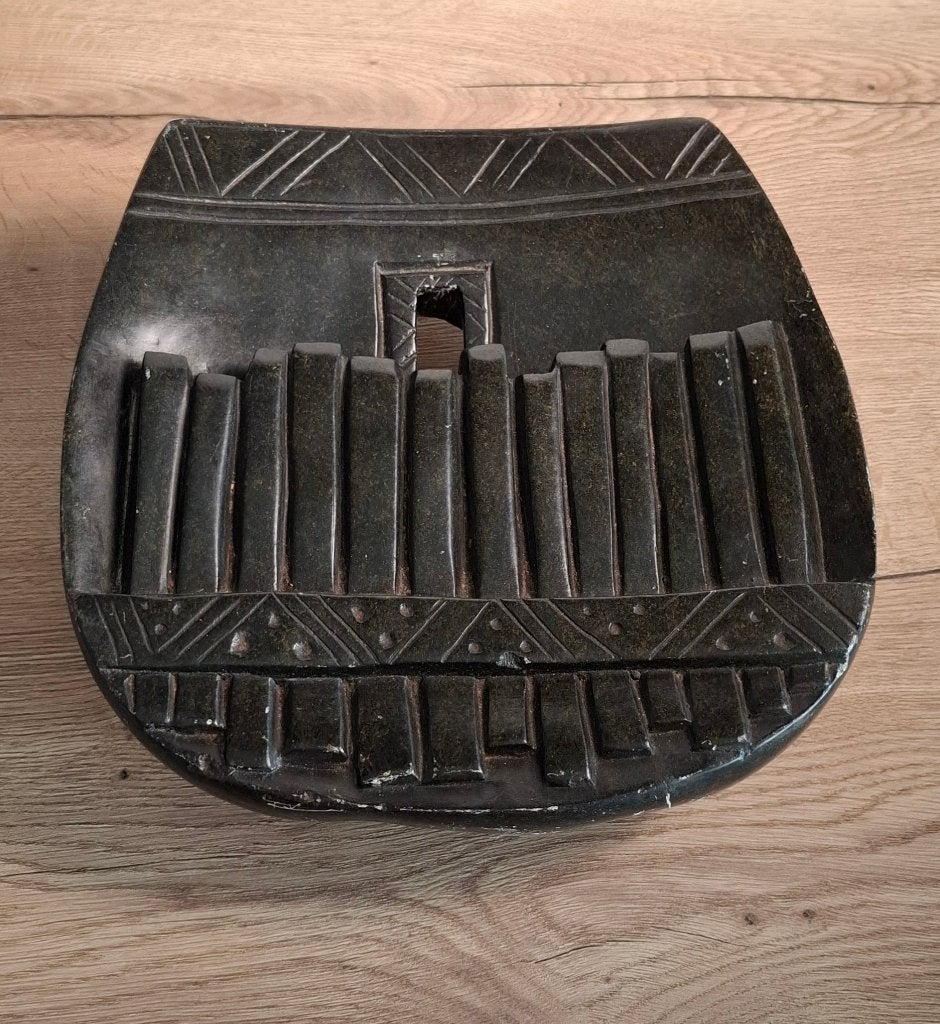 Gesigneerd "Stephen Chizora" Zimbabwaanse Shona sculptuur., Antiek en Kunst, Ophalen, Overige onderwerpen, Natuurlijk materiaal