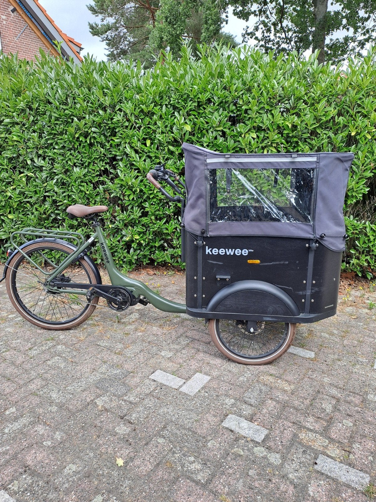 Elektrische Keewee bakfiets, Fietsen en Brommers, Fietsen | Bakfietsen, Zo goed als nieuw, Overige merken, 4 kinderen of meer
