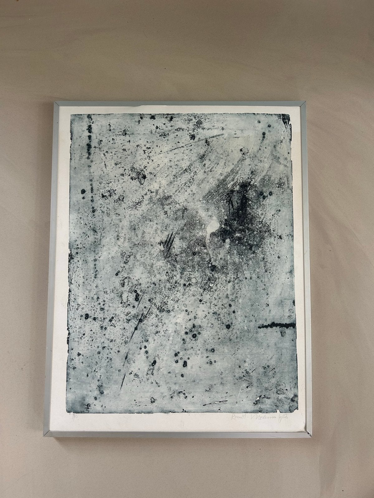 Abstracte Ets van R. Medema, 1987, Ophalen of Verzenden, Ets, Gesigneerd, 1950 - 1999