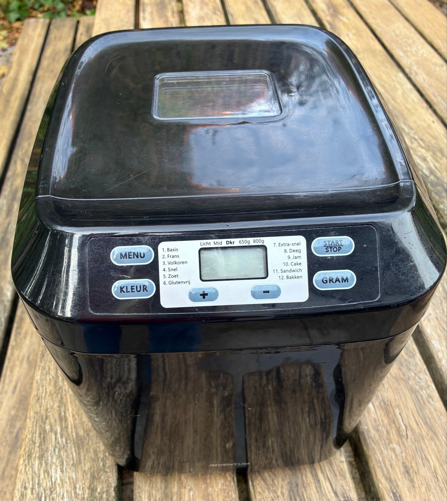 Inventum Broodbakmachine, Gebruikt, 800 tot 1200 gram deeg, Kijkvenster, Ophalen