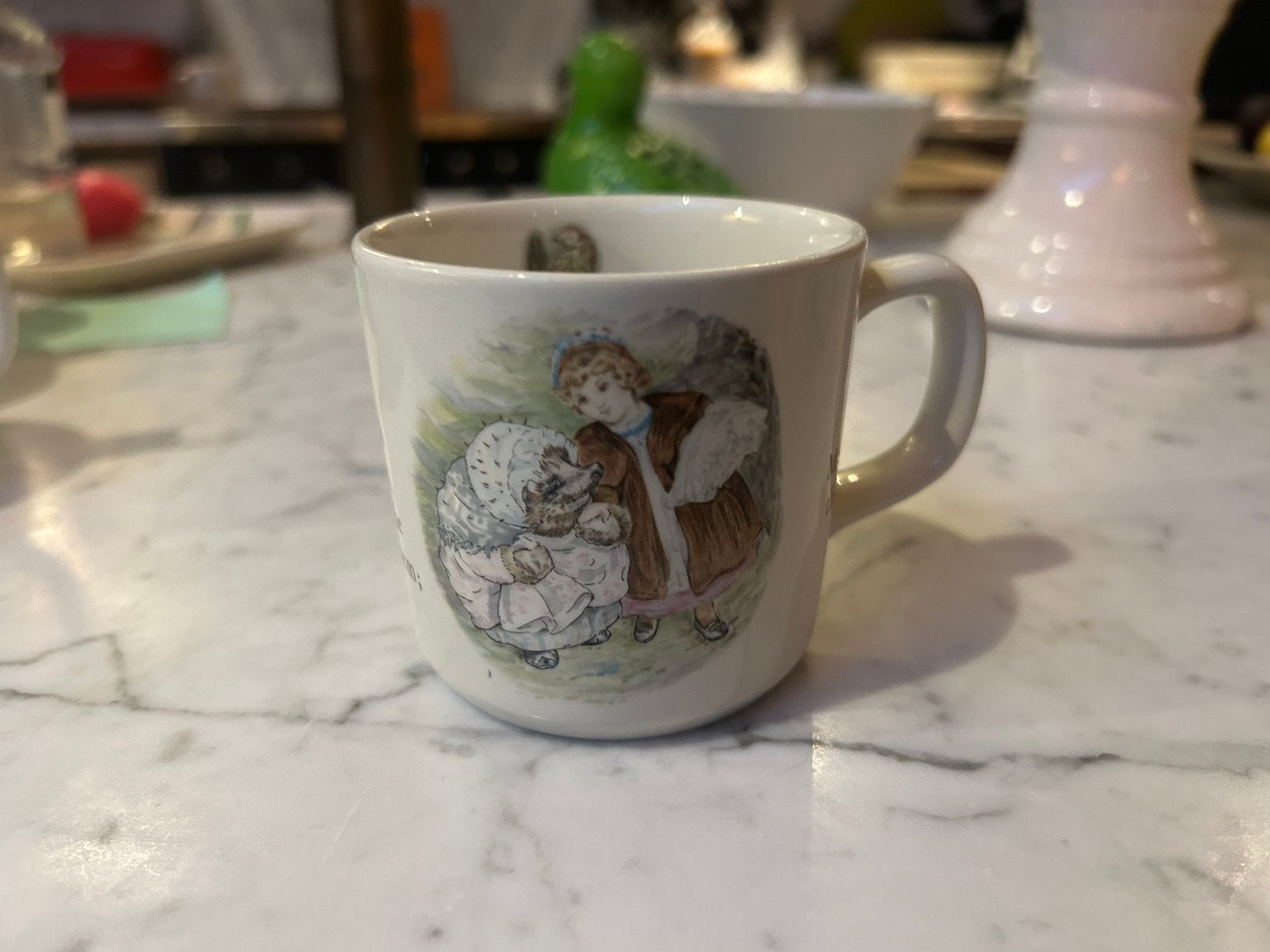 Vintage Wedgwood Mrs.Tiggy-Winkle mok Beatrix Potter, Ophalen of Verzenden