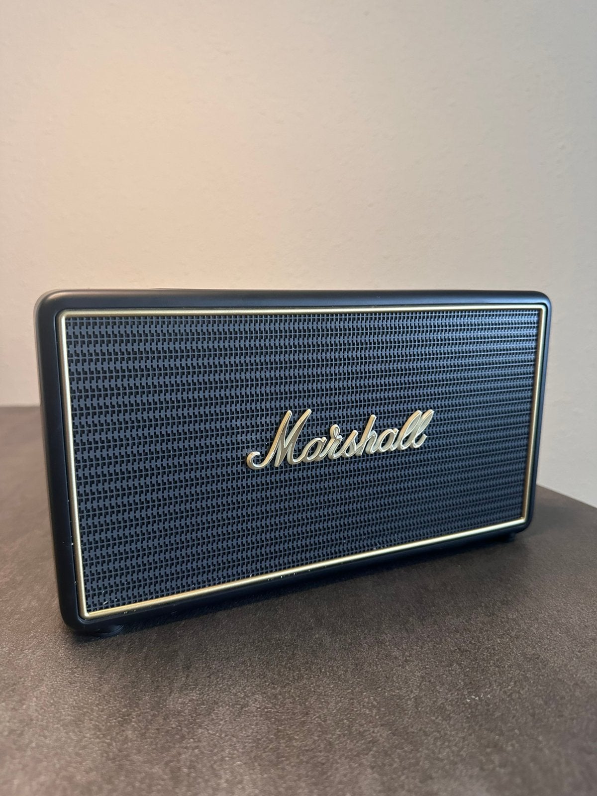 ‼️ Marshall Stockwell Bluetooth-luidspreker met cover!, Overige merken, Ophalen of Verzenden, Zo goed als nieuw, Draagbare speaker