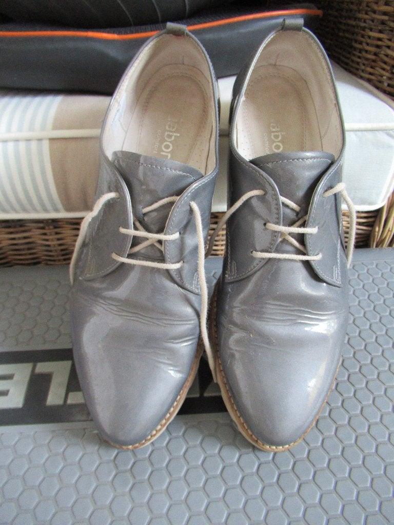 antraciet GABOR Comfort LAKSCHOENEN, maat 7 G (= 40,5), Overige typen, Gabor, Ophalen of Verzenden, Zo goed als nieuw