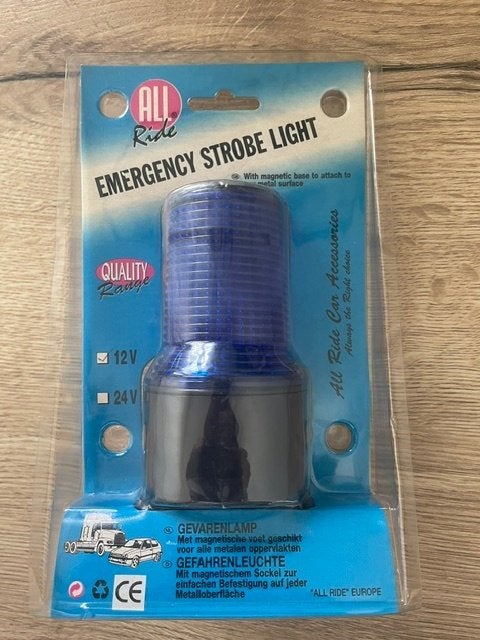 All Ride gevarenlamp/nood stroboscoop licht,op 12 Volt., Verzenden, Zo goed als nieuw