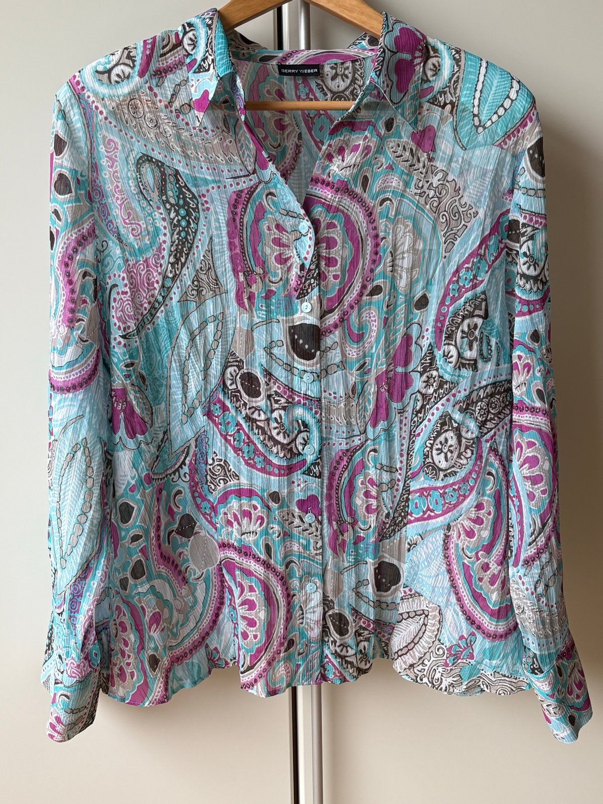 Gerry Weber Blouse met Paisley Print - Maat M, Ophalen of Verzenden, Zo goed als nieuw, Maat 38/40 (M), Meerkleurig