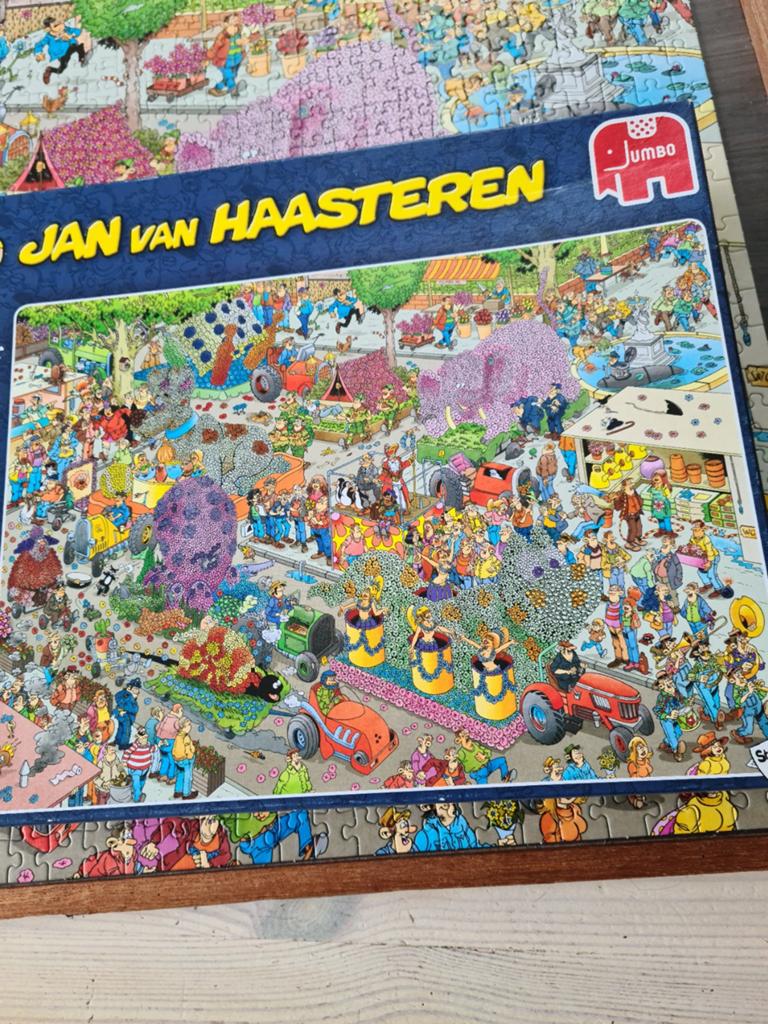 Jan van Haasteren:Het bloemencorso., Ophalen, 500 t/m 1500 stukjes, Zo goed als nieuw