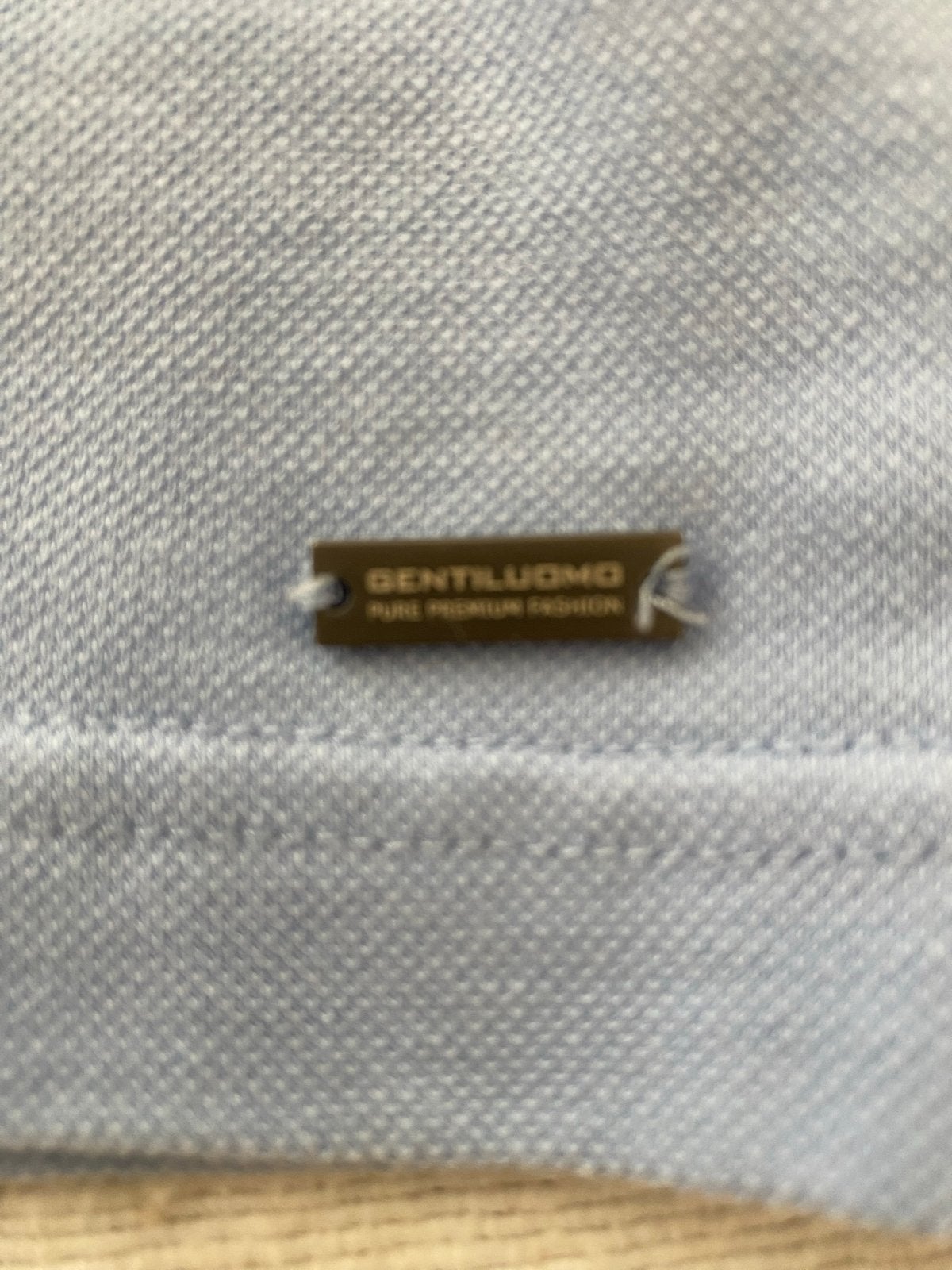 Mooie lichtblauwe polo van Gentiluomo, Kleding | Heren, Polo's, Ophalen of Verzenden, Zo goed als nieuw, Maat 48/50 (M), Blauw
