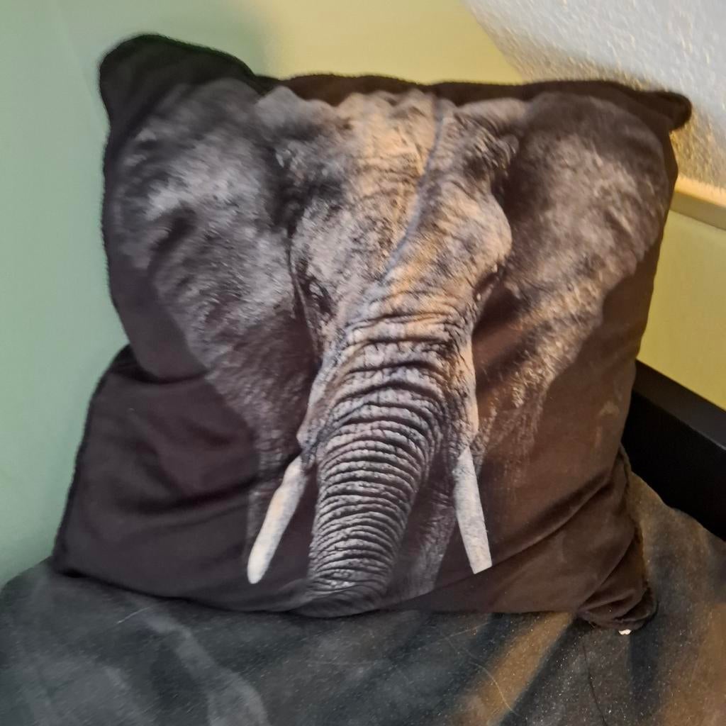 Kussen olifant, Ophalen of Verzenden, Eenpersoons, Minder dan 150 cm