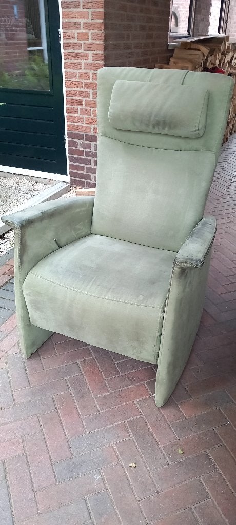 Relax fauteuil olijfgroen Prominent, Ophalen, Gebruikt, Minder dan 75 cm, Stof