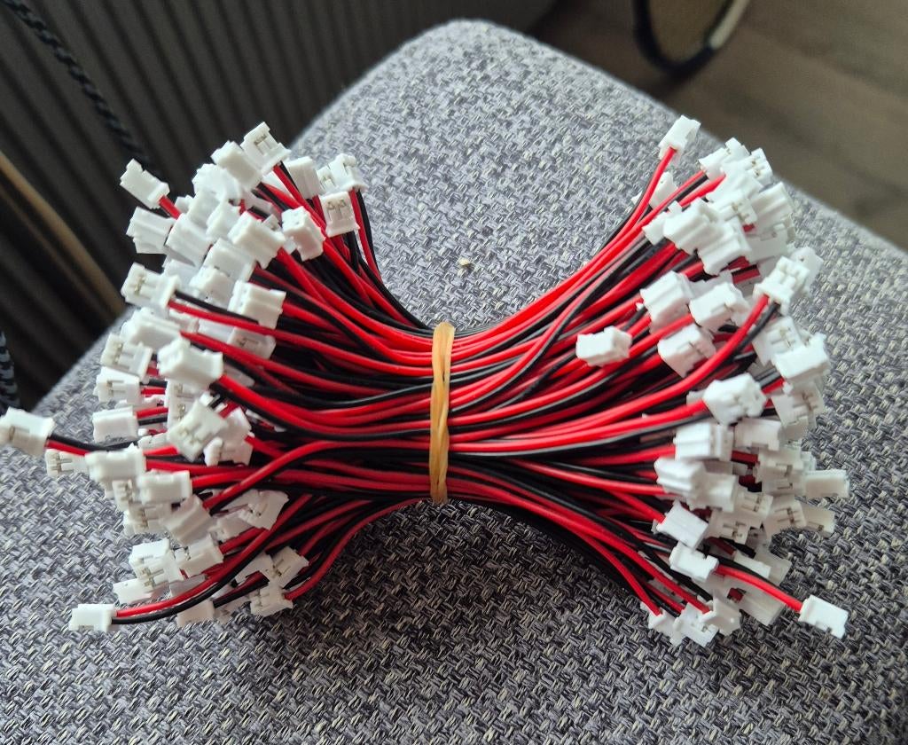 JST connectoren 200 stuks, Ophalen of Verzenden, Nieuw, Minder dan 2 meter, Overige kabels