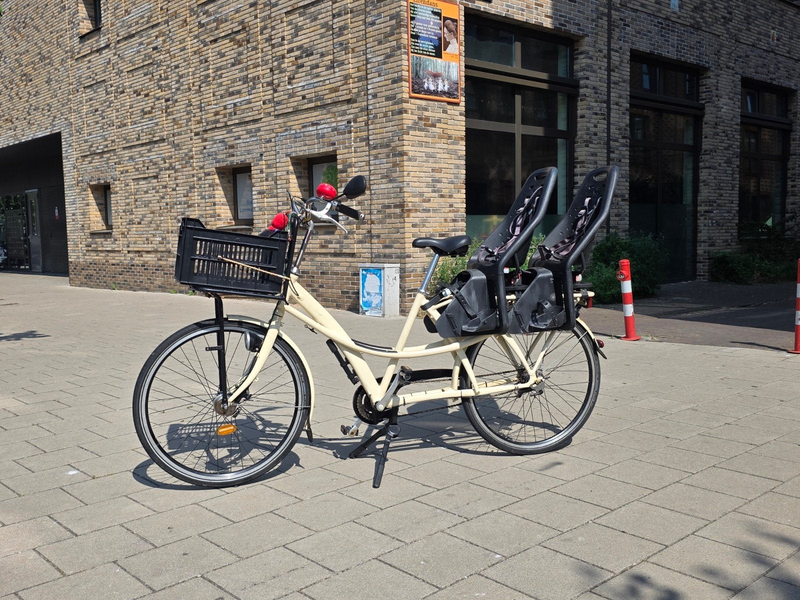 Azor Tweelingfiets Longtail fiets met 3V & 2 Yepp Zitjes, Overige merken, Versnellingen, Ophalen of Verzenden, Azor Fietsen