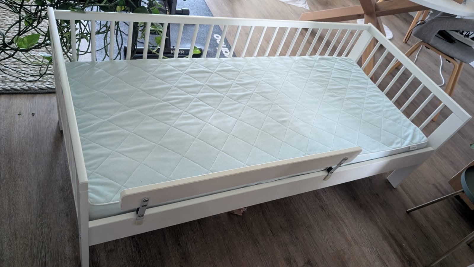 Ikea Gulliver bed 160x70 met lattenbodem en matras, Gebruikt, 70 tot 85 cm, 160 tot 180 cm, Ophalen