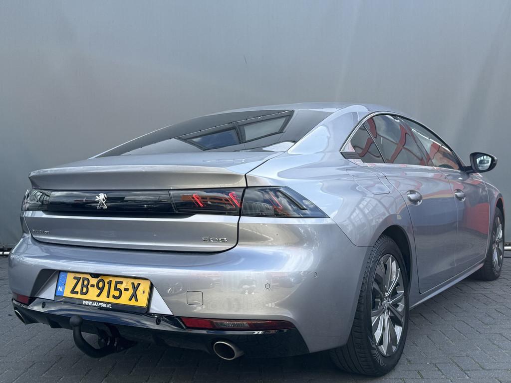 Peugeot 508 BWJ 1.6 2019 PureTech 181 PK Blue Lease Allure A, 745 kg, Gebruikt, 4 cilinders, Leder en Stof